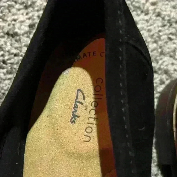 Clarks Women's Trish Rose Black SDE Slip On shoes size 5.5 new - Picture 6 of 7